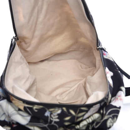 Gucci Canvas D-Active Flora Floral Knight Backpack Black 5 of 9
