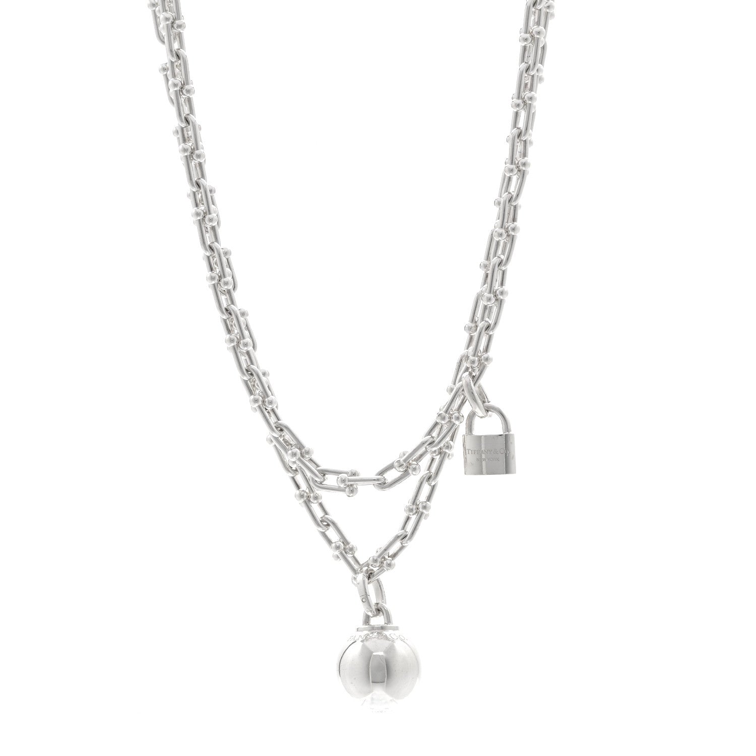 Tiffany Sterling Silver HardWear Wrap Necklace 1 of 5