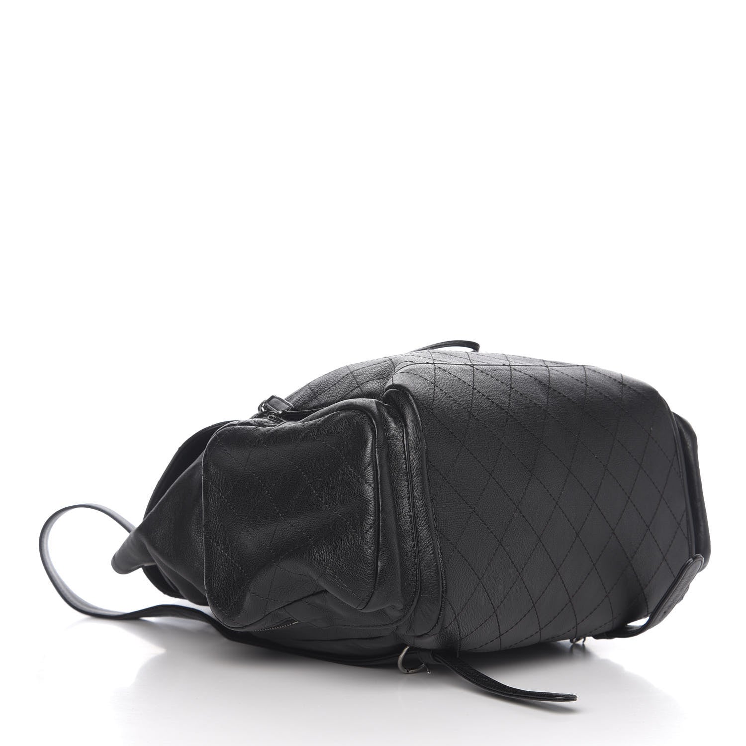 Chanel Grained Calfskin Stitched Pocket Backpack Black 3 of 9
