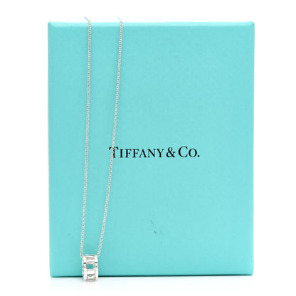 Tiffany Sterling Silver Atlas Open Pendant Necklace 6 of 6