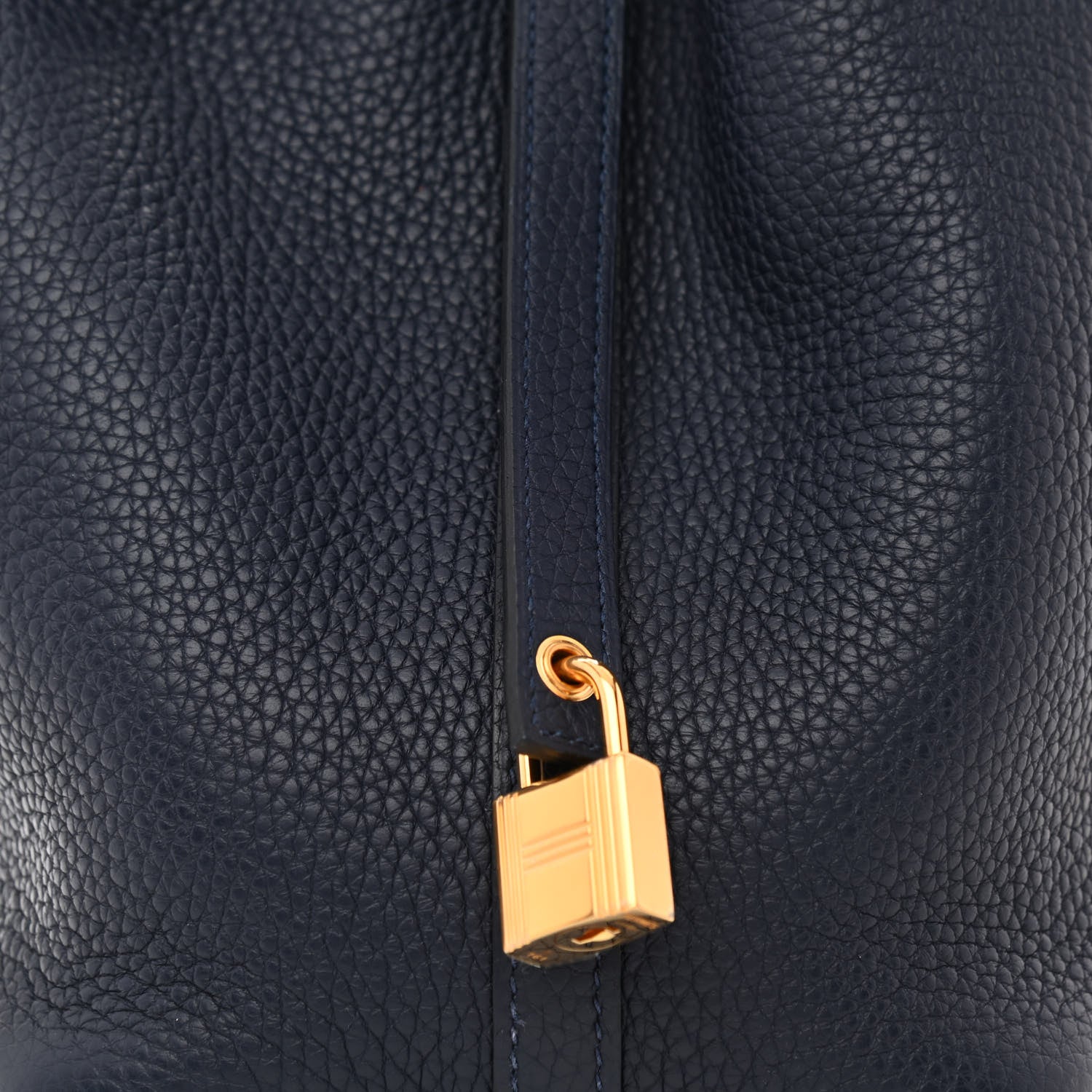 Hermes Taurillon Clemence Picotin Lock 18 PM Bleu Nuit 8 of 11