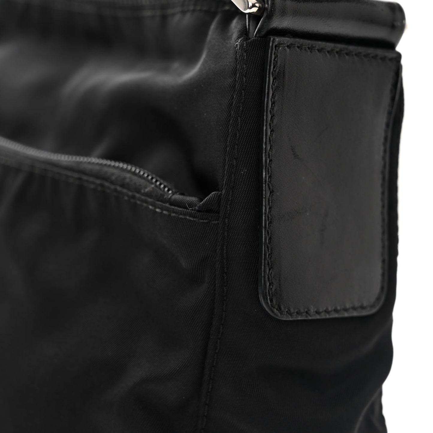 Tessuto Nylon Messenger Bag Black