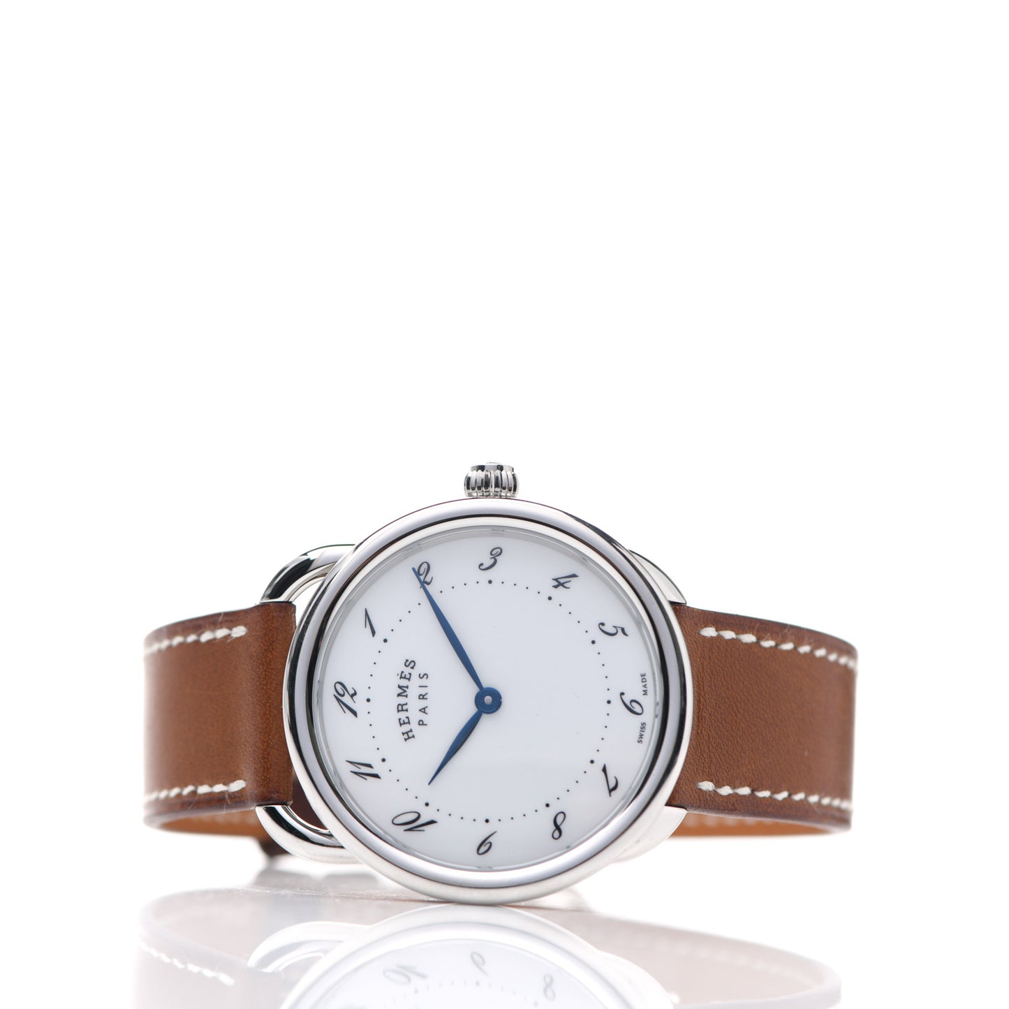 Stainless Steel Barenia 36mm Arceau Quartz Watch Fauve