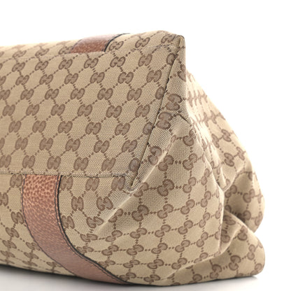 Gucci Monogram Medium Bamboo Bar Tote Brown 9 of 13