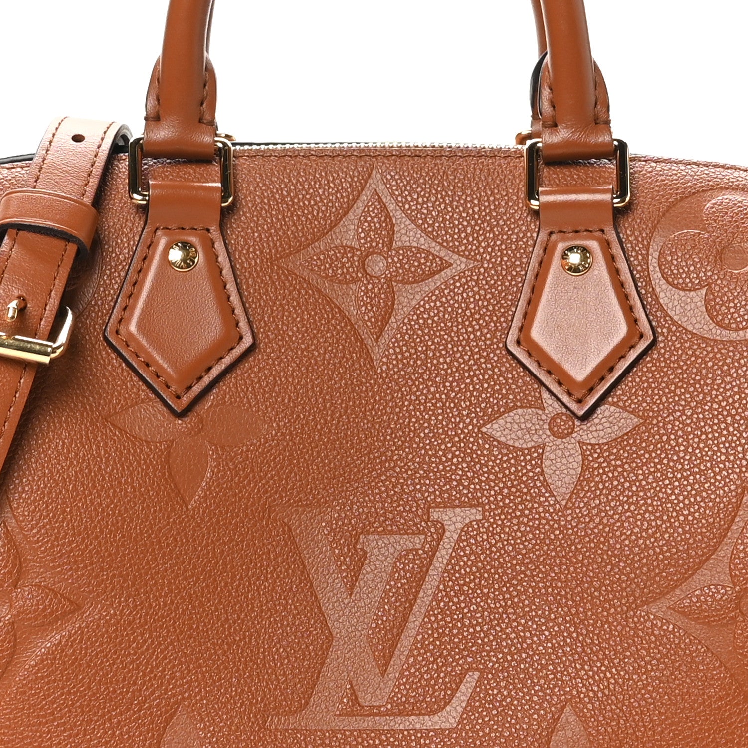 Louis Vuitton Empreinte Monogram Giant Speedy Bandouliere 25 Cognac 7 of 10