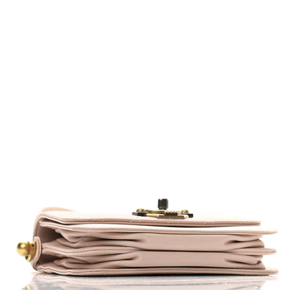 Chanel Lambskin Quilted Gold Metal Lock Flap Pink 4 of 11