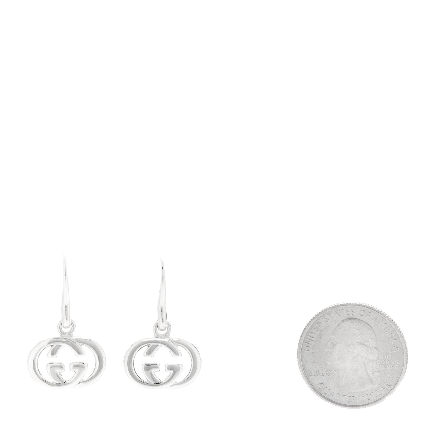 Gucci Sterling Silver Britt Drop Earrings 2 of 5