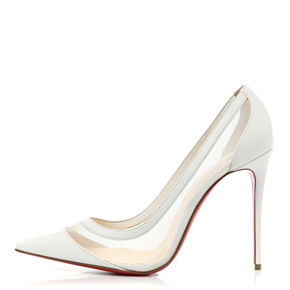 Christian Louboutin Kid Rete Galativi 100 Pumps 39.5 Bianco 1 of 9