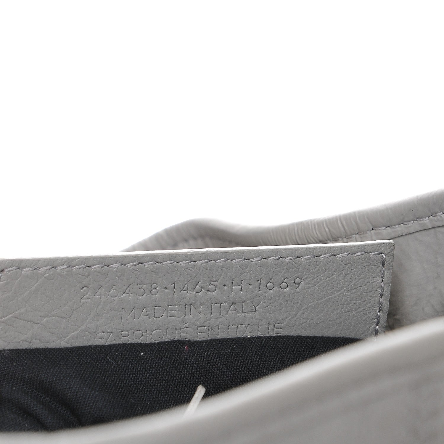 Balenciaga Matte Goatskin Rubber Covered Classic Hardware Mini Pompon Gris Glace 8 of 9