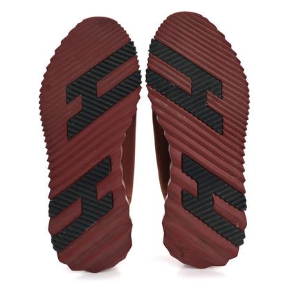 Hermes Parachute Fabric Suede Goatskin Bouncing Sneakers 37.5 Bordeaux 6 of 15