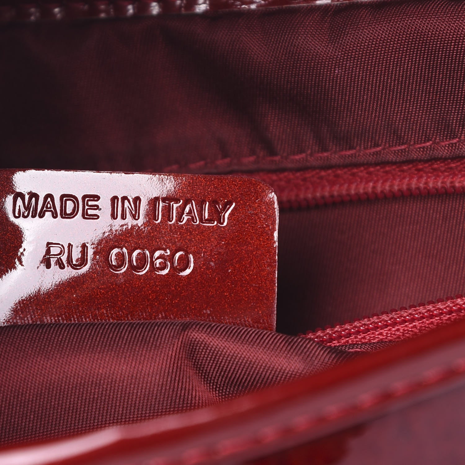 Christian Dior Patent Diorissimo Double Saddle Bag Dark Red 6 of 10
