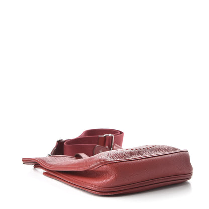 Hermes Taurillon Clemence Evelyne III PM Rouge Vif 4 of 10
