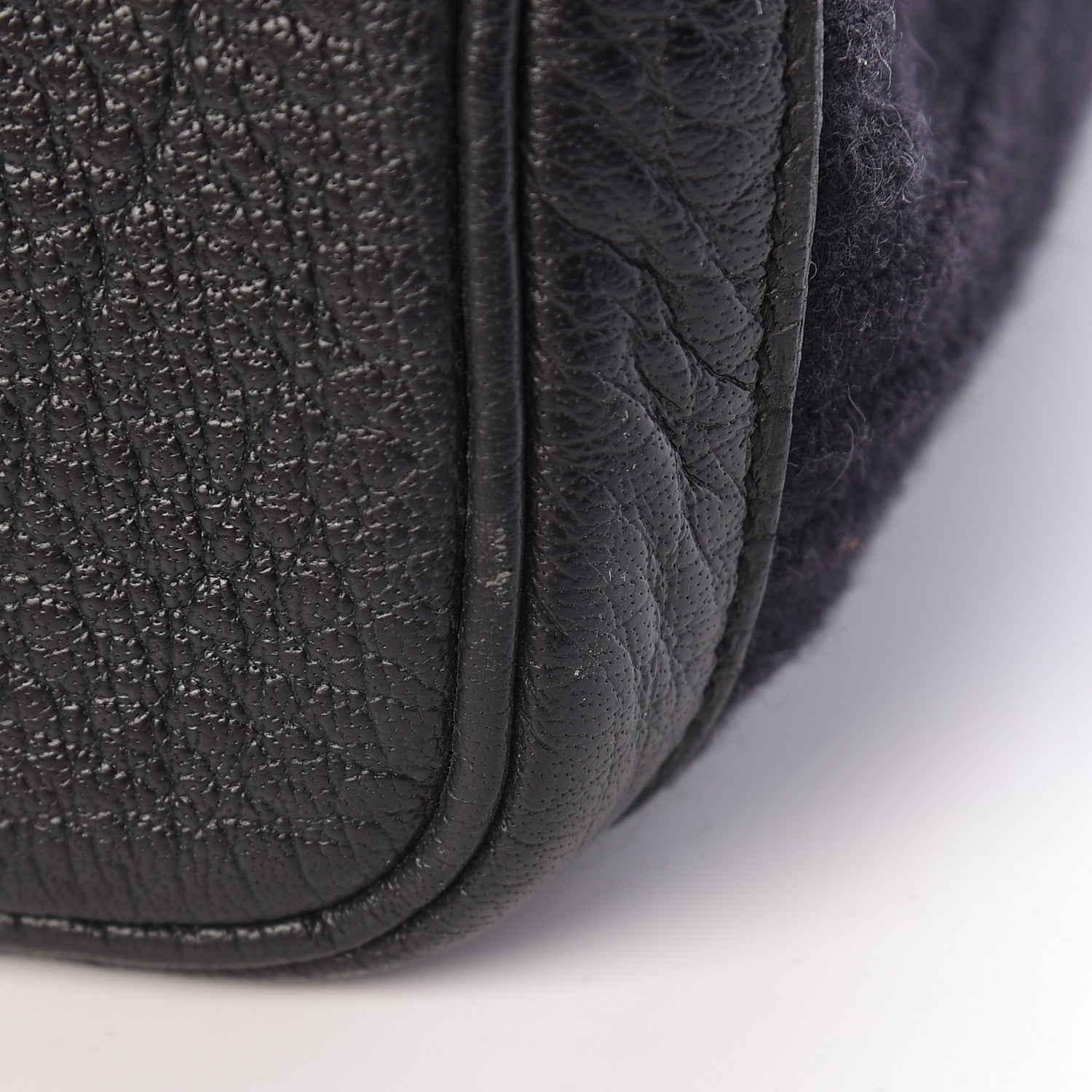 Hermes Ribbed Wool Negonda Garden Party MM 36 Black 13 of 13