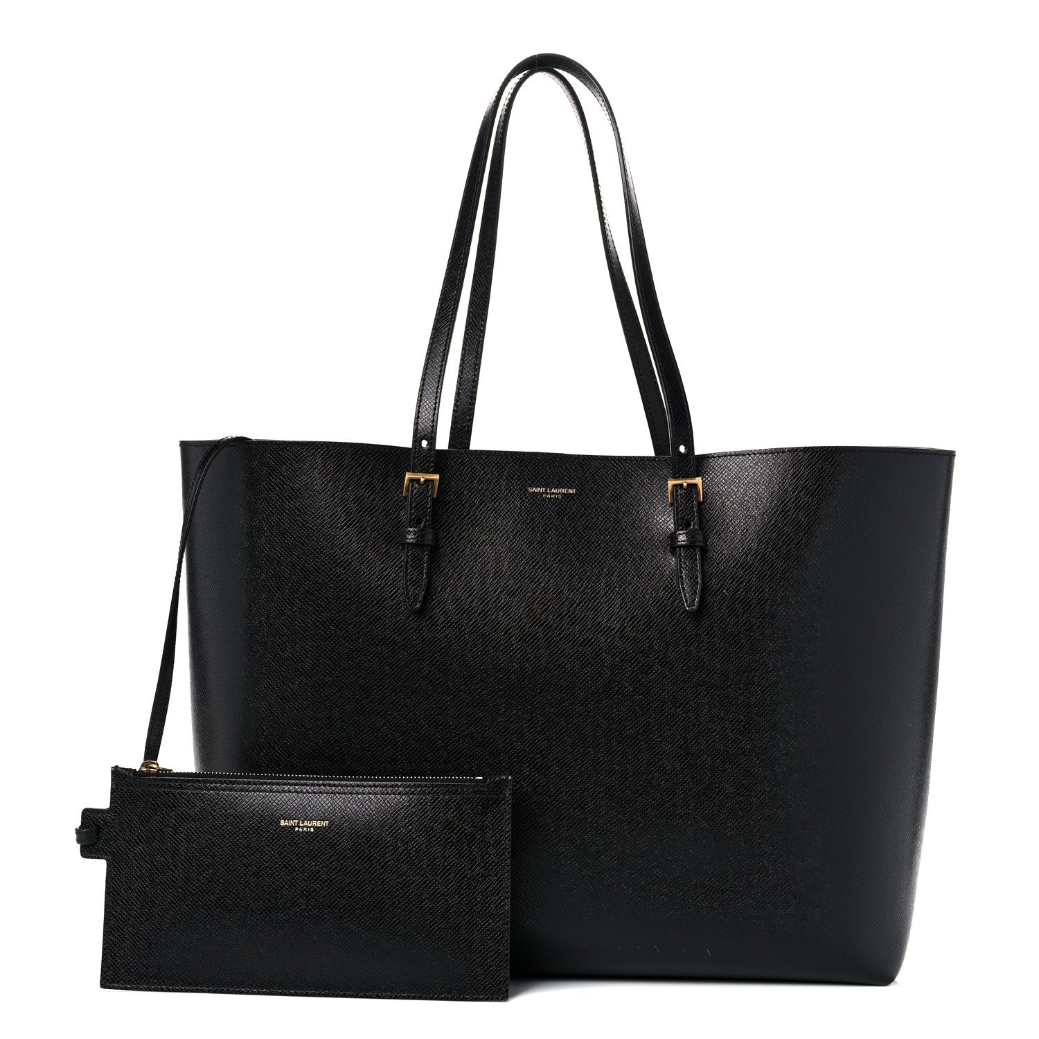 Saint Laurent Calfskin Large Shopping Tote Black 1 of 16