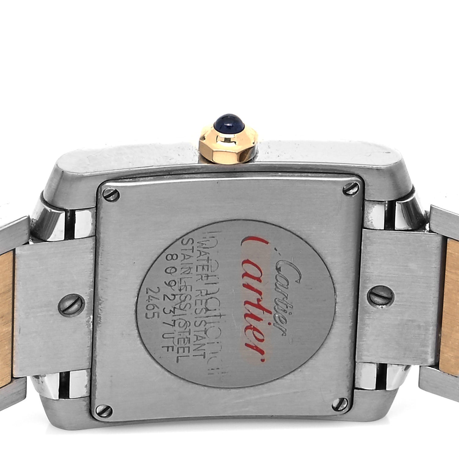 Cartier Stainless Steel 18K Yellow Gold 25mm Tank Francaise Quartz Watch 4 of 4