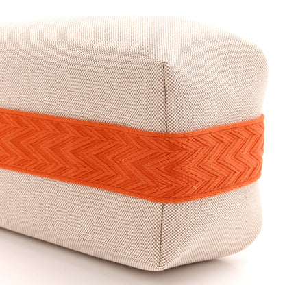 Hermes Canvas Small Bride-A-Brac Pouch Natural Orange 9 of 10