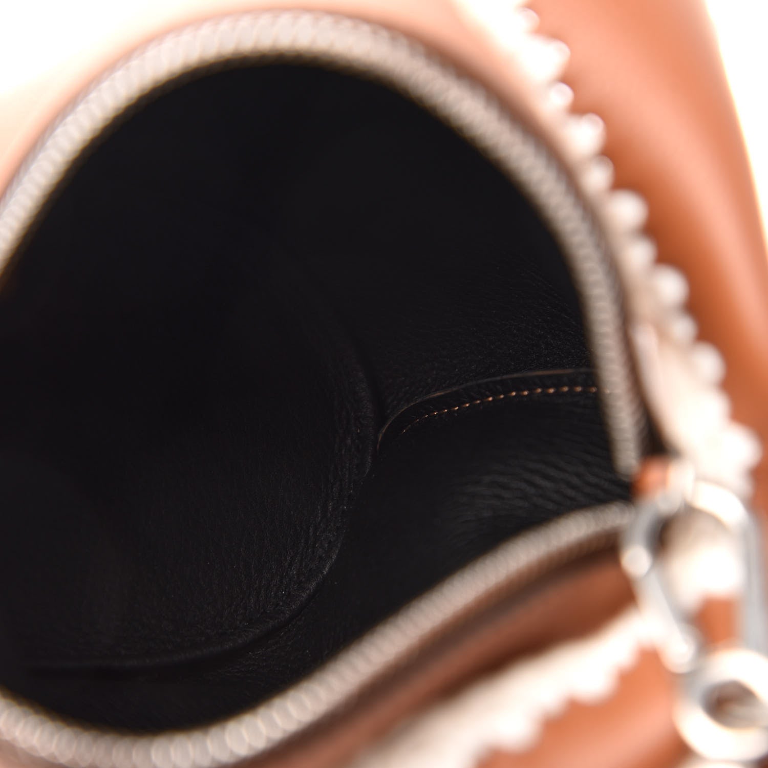 Loewe Calfskin Shearling Mini Bunny Crossbody Bag Caramel 5 of 9