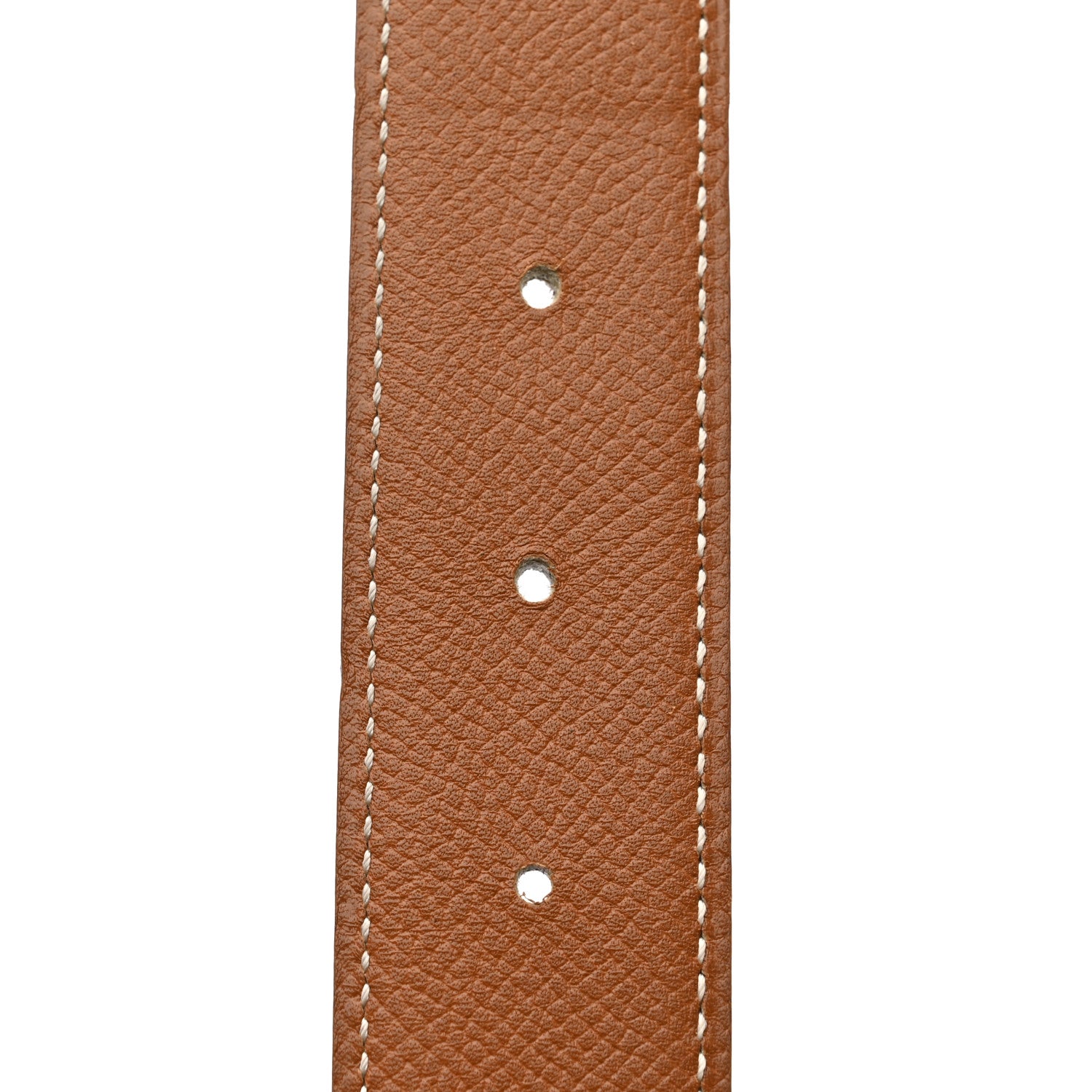 Hermes Box Courchevel 32mm Belt Strap 65 Black Gold 3 of 8