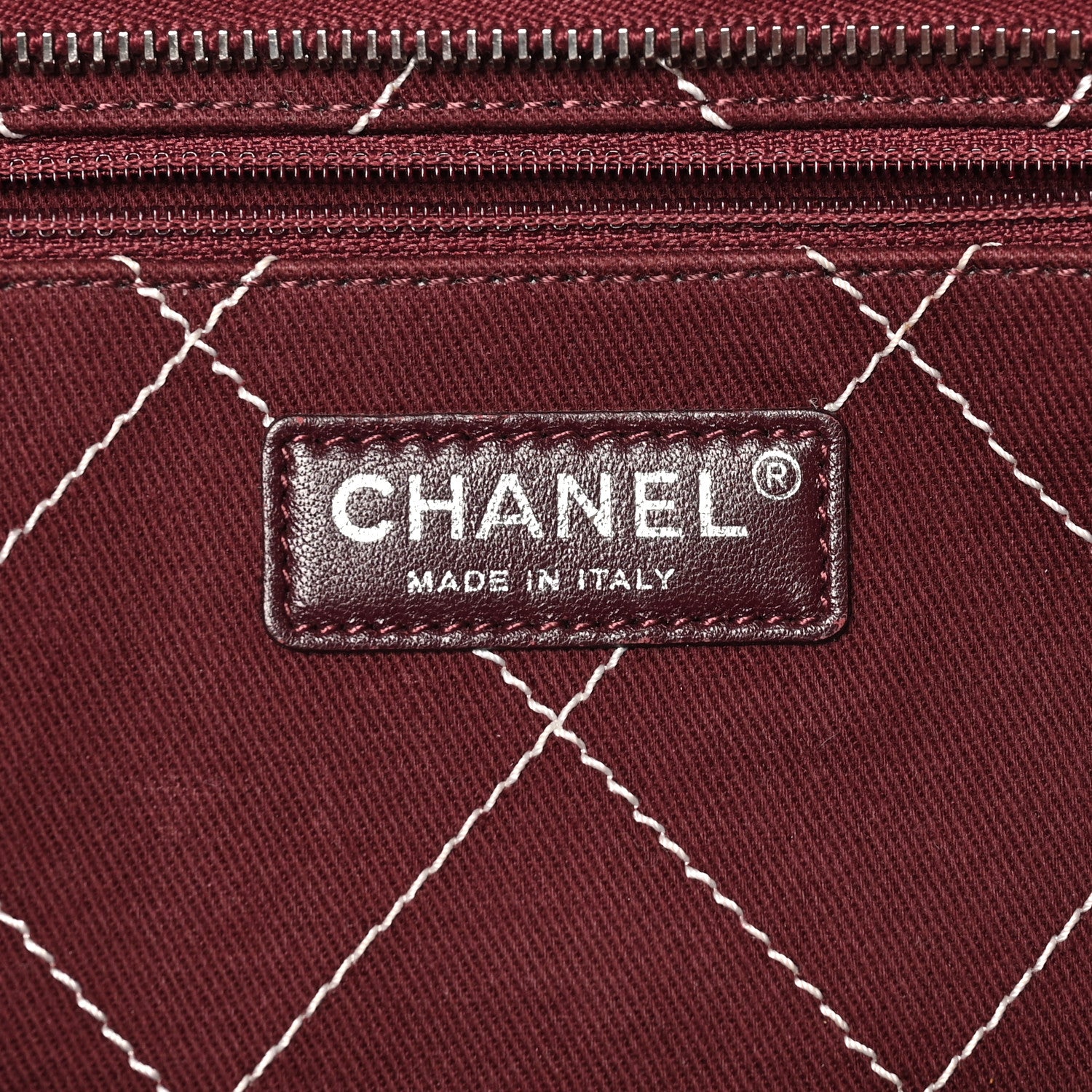 Chanel Grained Calfskin Shopping Fever Tote White 6 of 10
