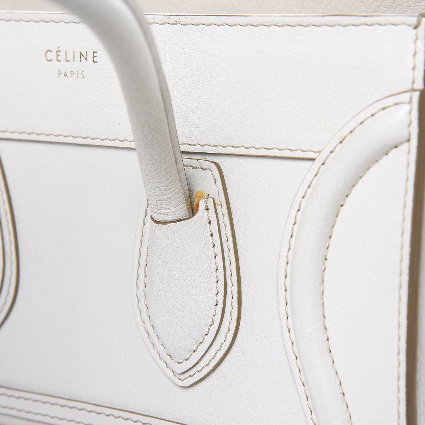 Goatskin Micro Luggage White