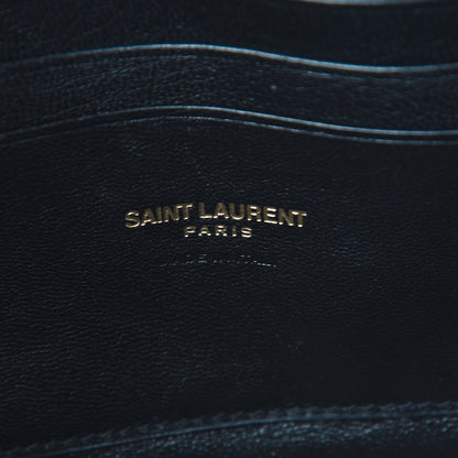 Saint Laurent Grain De Poudre Matelasse Monogram Mini Lou Camera Bag Dark Beige 6 of 10