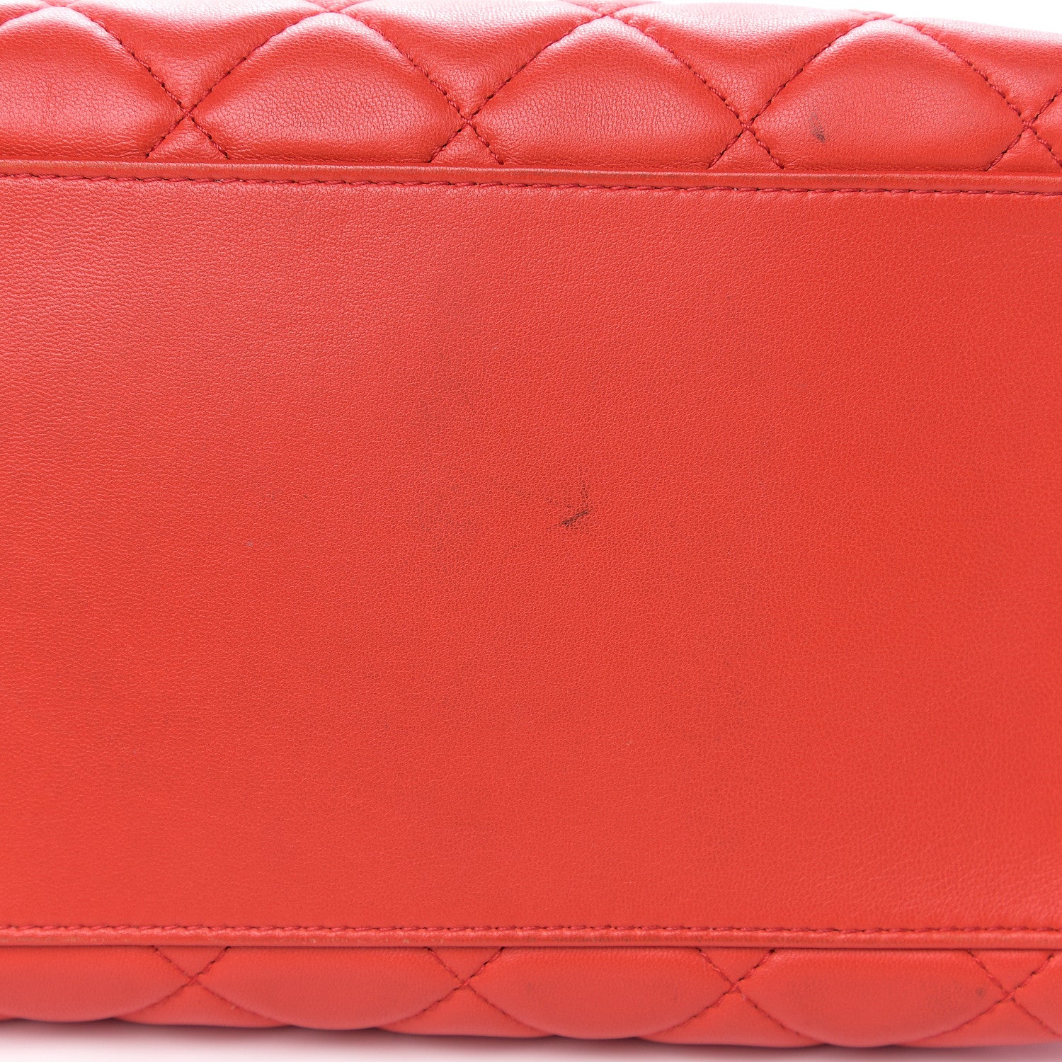 Chanel Lambskin Quilted Large 7 Tote Red 15 of 17