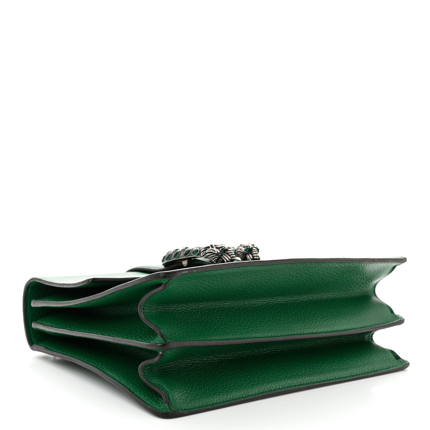 Gucci Dollar Calfskin Crystal Web Medium Dionysus Bamboo Top Handle Bag Emerald 4 of 10