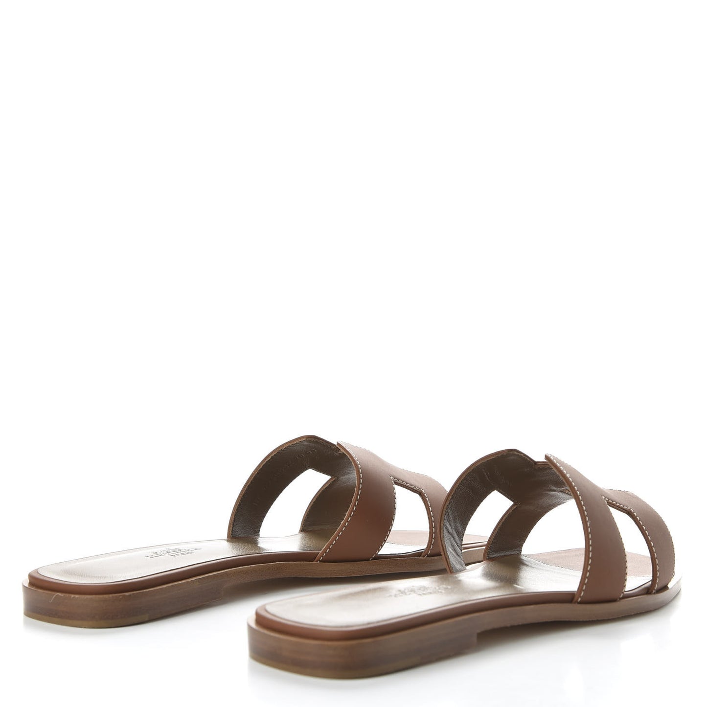 Box Calfskin Oran Sandals 38 Gold