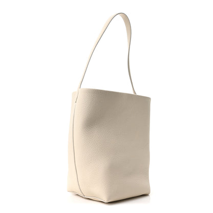 The Row Grained Calfskin Medium N/S Park Tote Ivory 3 of 10
