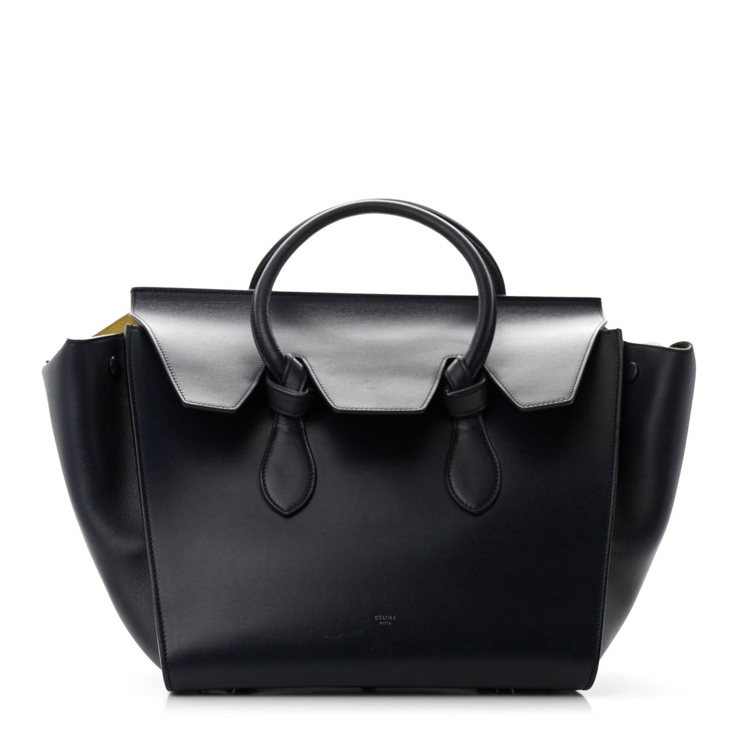 Palmelato Calfskin Medium Tie Knot Tote Midnight