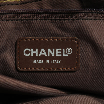 Chanel Nylon Travel Large Tote Khaki Brown 7 of 7