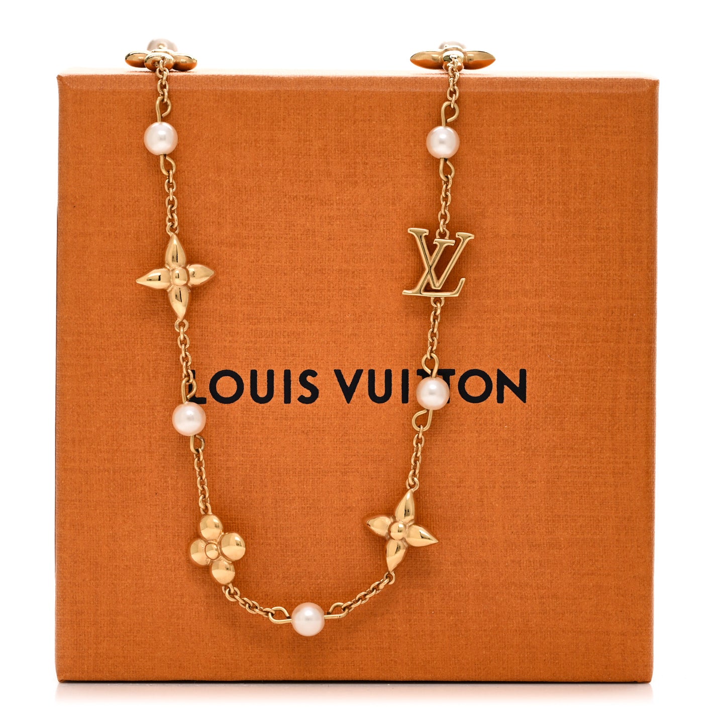 Metal Resin Louisa Necklace Gold