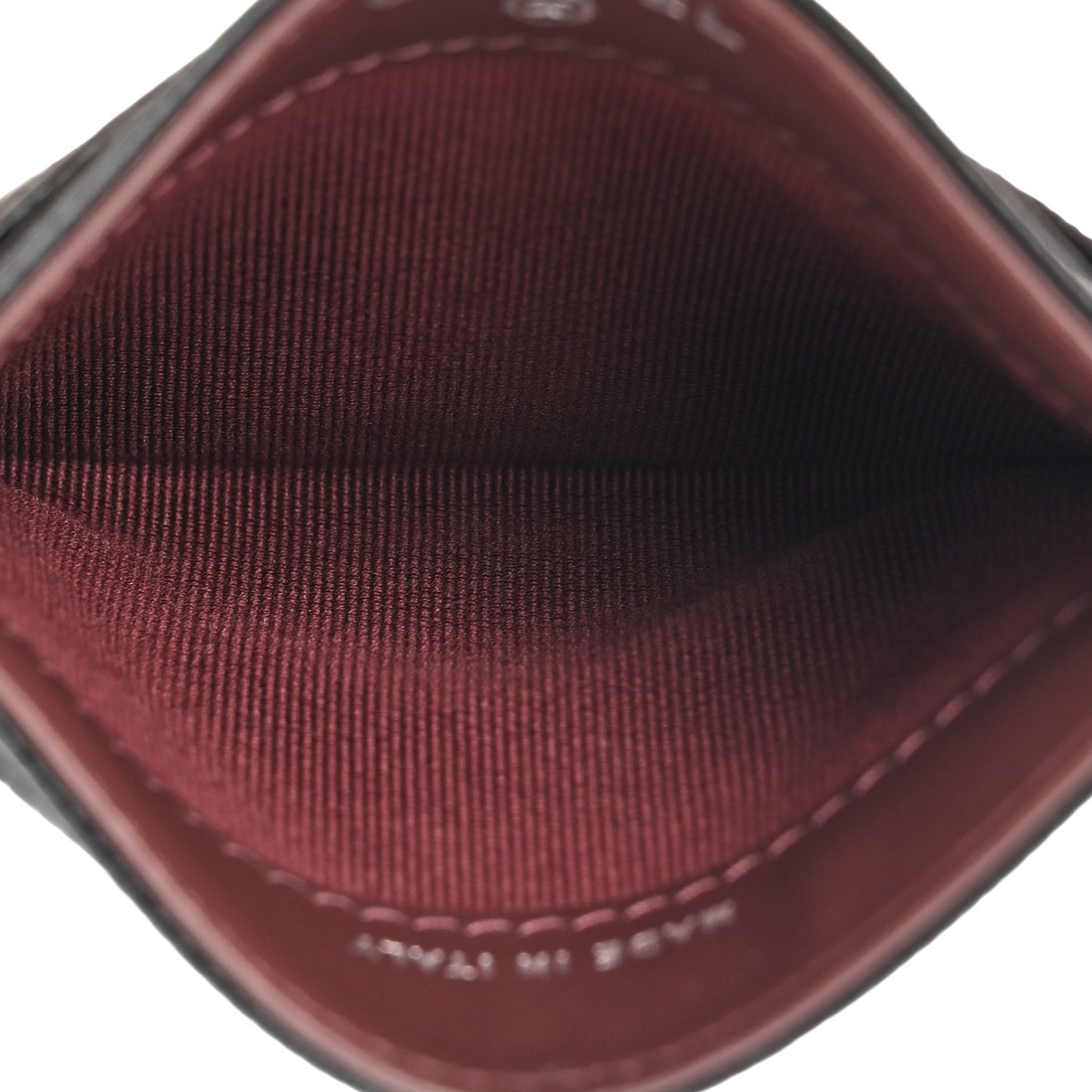 Caviar Quilted Card Holder Black