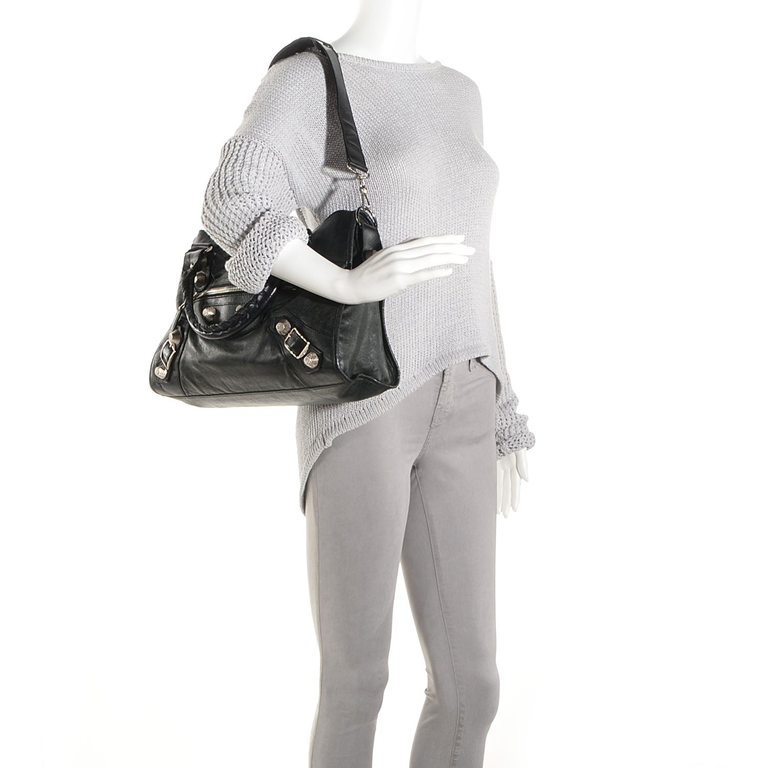 Balenciaga Agneau Giant 21 Silver Hardware City Black 2 of 14