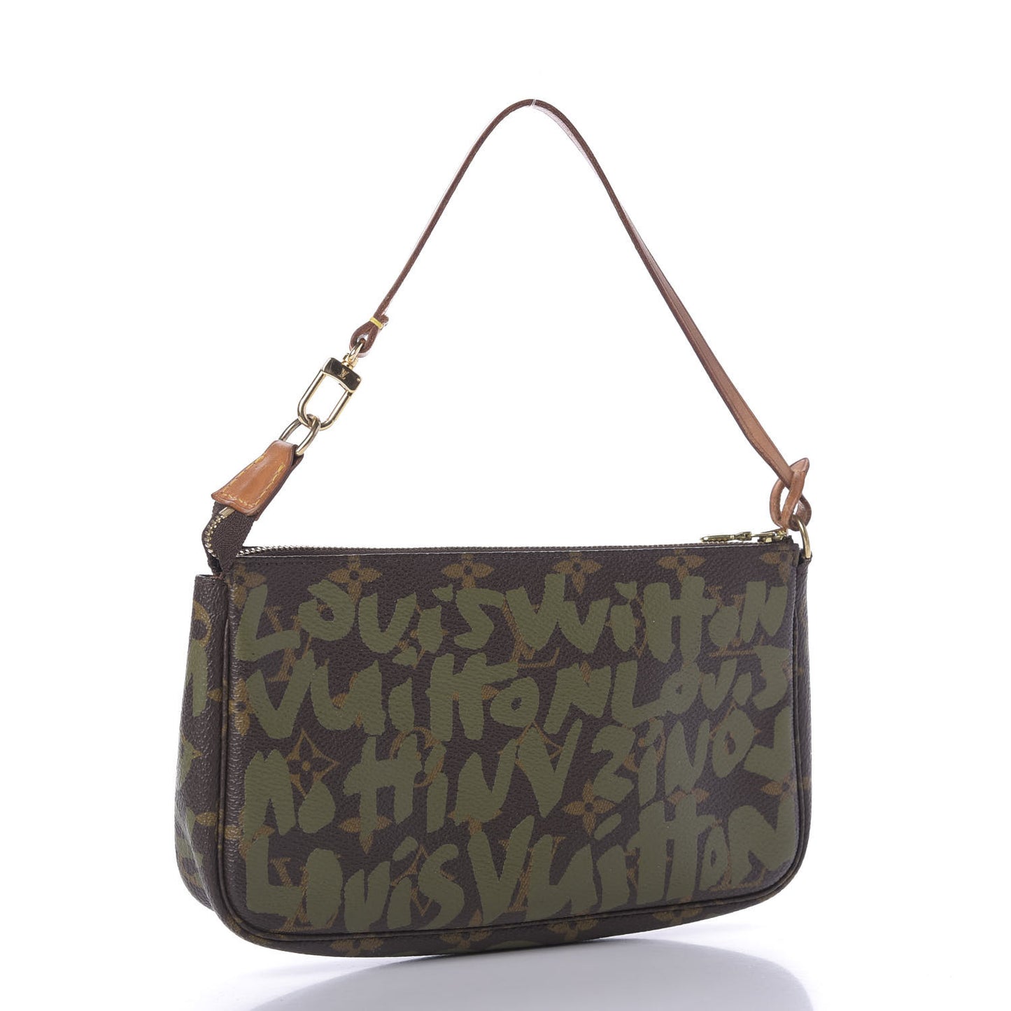 Monogram Graffiti Pochette Accessories Kaki