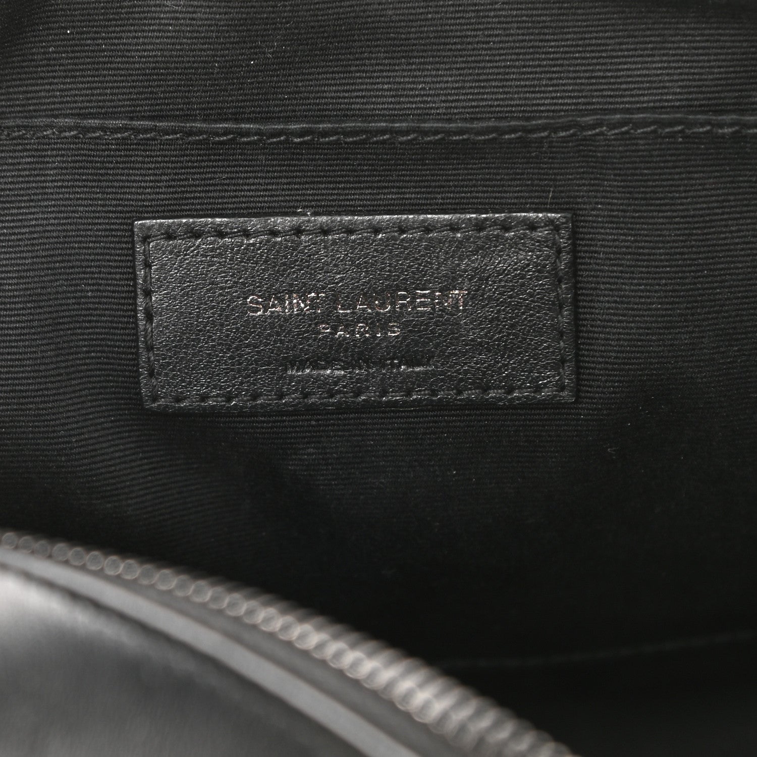 Saint Laurent Calfskin Matelasse Monogram Lou Camera Bag Black 6 of 9