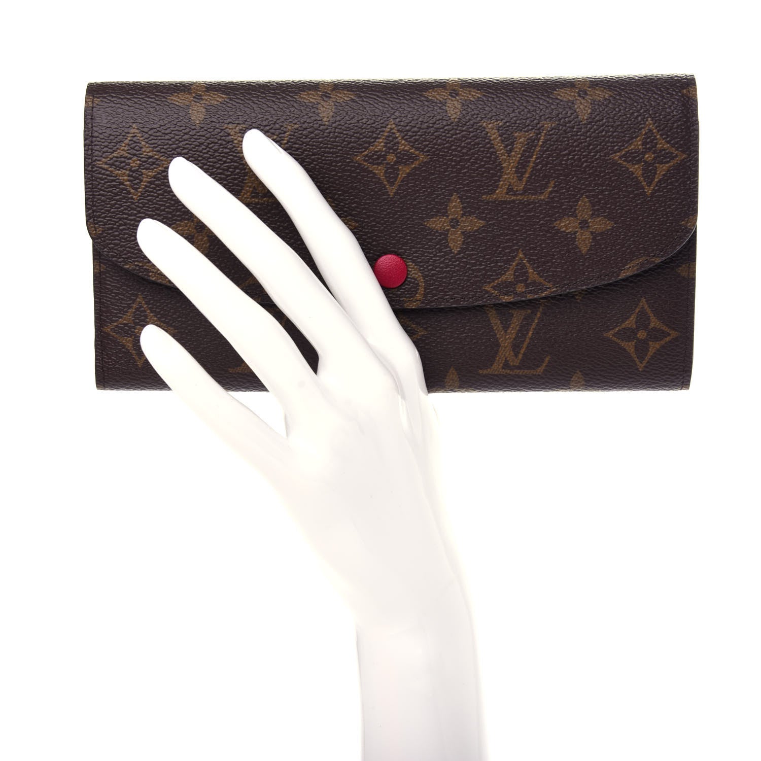 Louis Vuitton Monogram Emilie Wallet Fuchsia 2 of 8