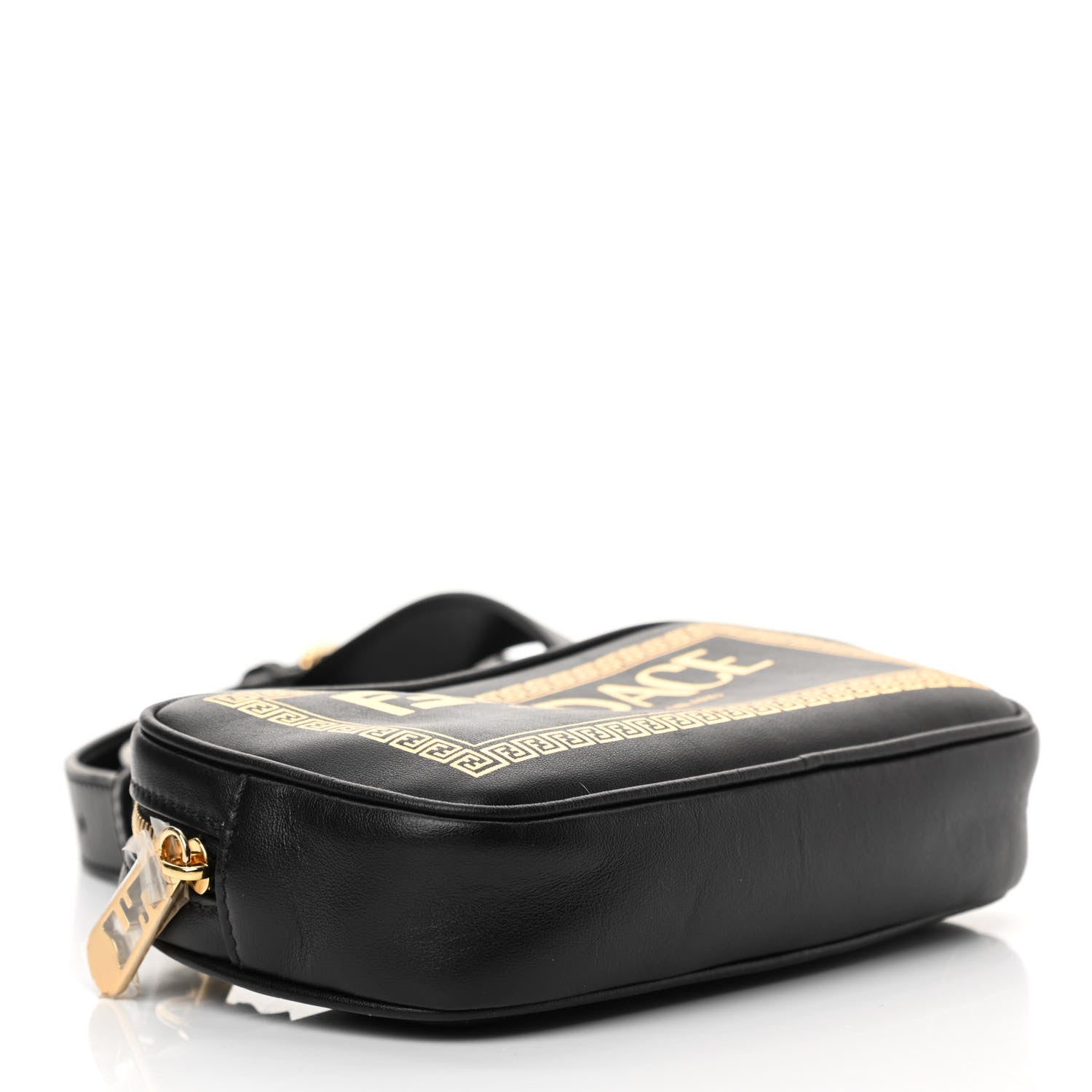 Fendi X VERSACE Vitello Cover Fendace Medusa Small Camera Case Black Gold 4 of 12