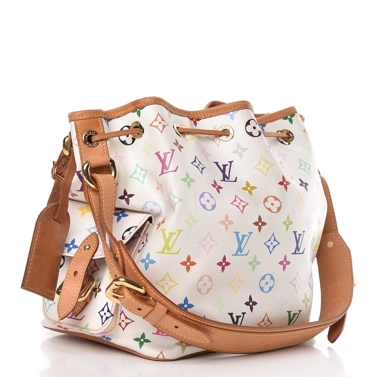 Monogram Multicolor Petit Noe White