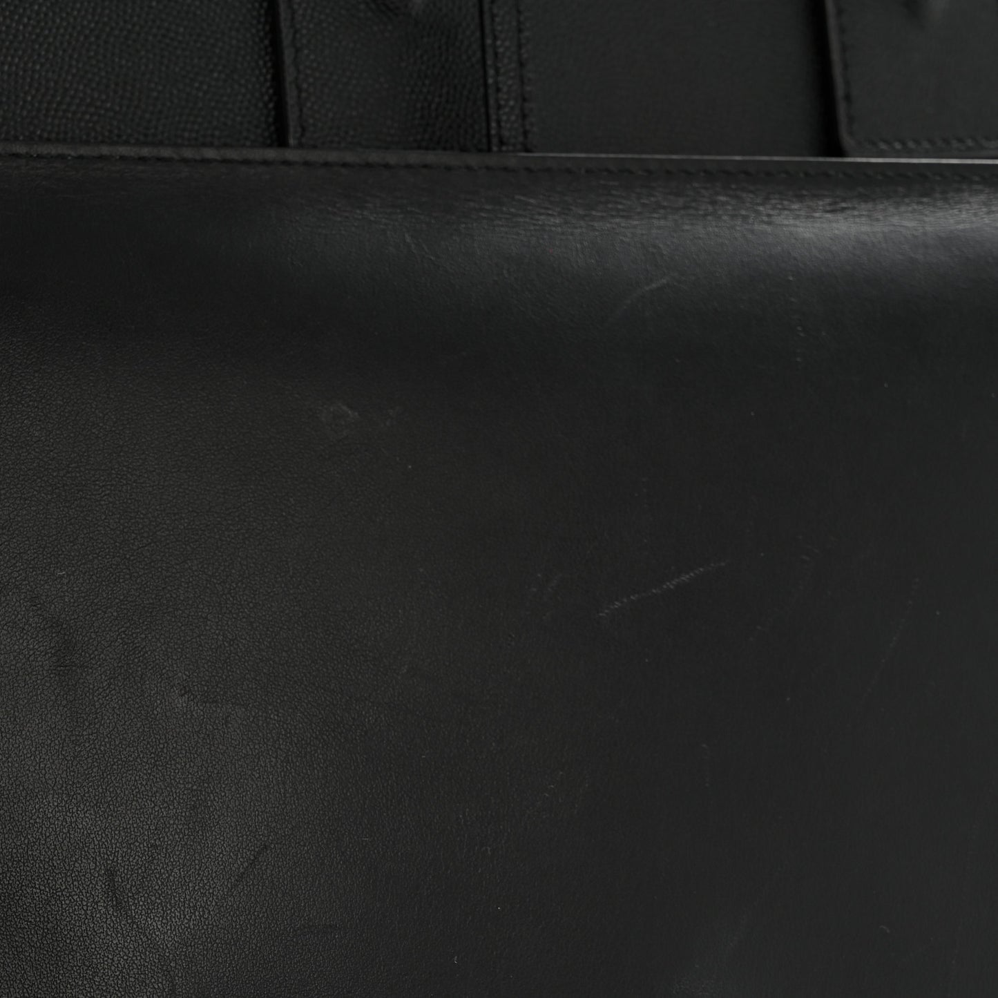 Grained Calfskin Small Sac De Jour Black