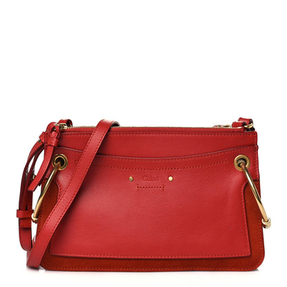 Chloe Calfskin Suede Mini Roy Bag Earthy Red 1 of 12