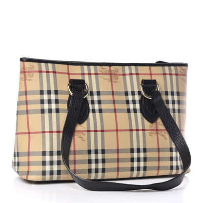 Burberry Haymarket Check Medium Regent Tote Black 3 of 17