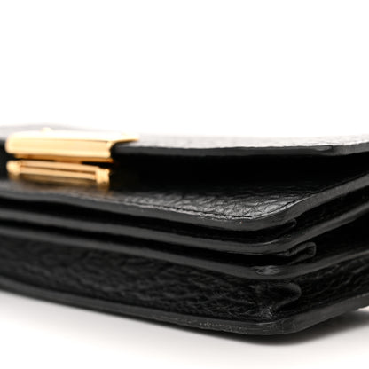 Burberry Signature Grain Small Madison Chain Clutch Black 9 of 11