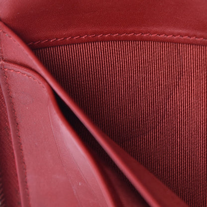 Chanel Caviar Quilted Large Zip Around Organizer Wallet Red 17 of 19