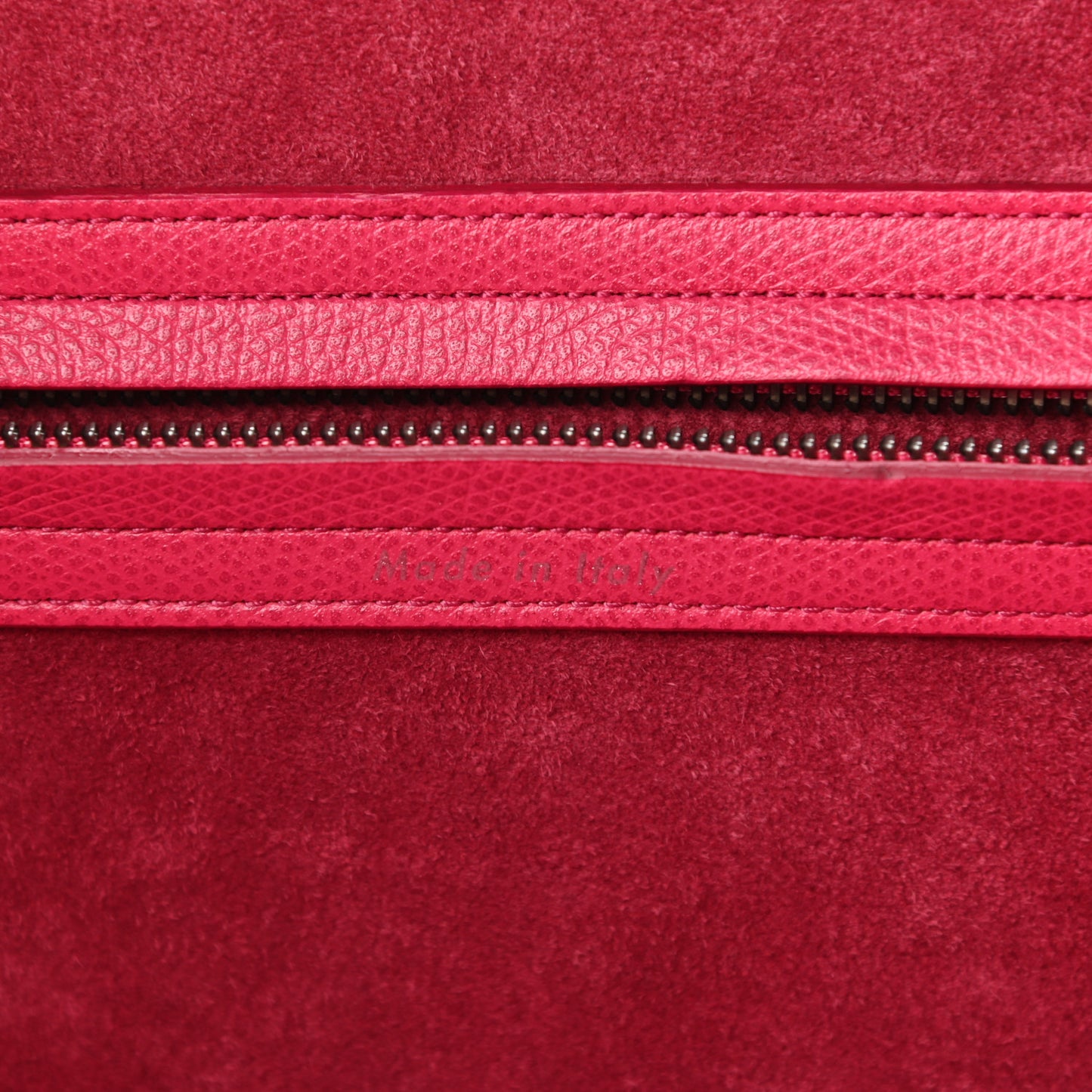 Grained Calfskin Medium Phantom Luggage Fuchsia
