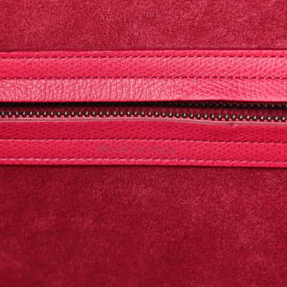 Celine Grained Calfskin Medium Phantom Luggage Fuchsia 6 of 12