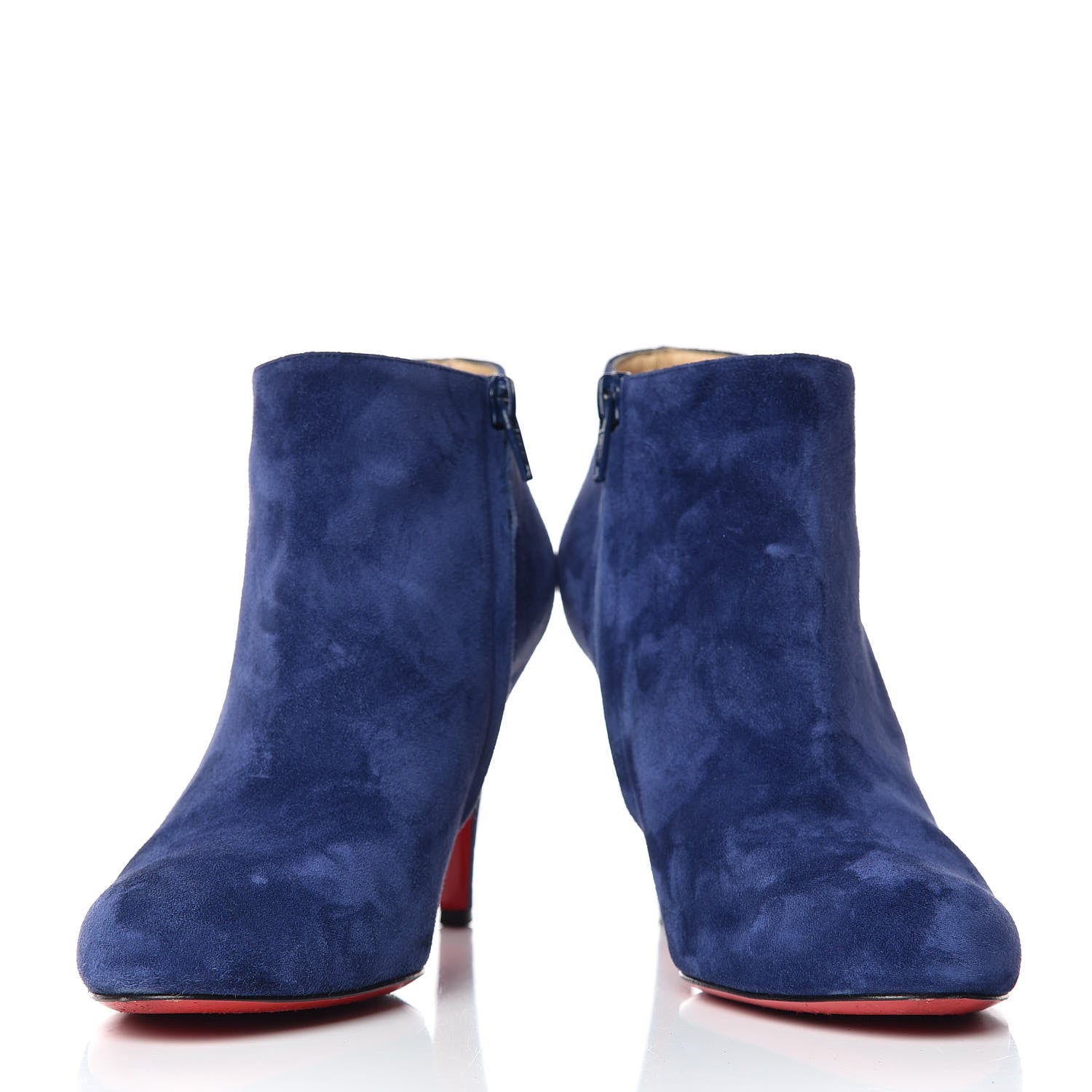 Christian Louboutin Veau Velours Belle 85 Ankle Boots 36.5 China Blue 5 of 12