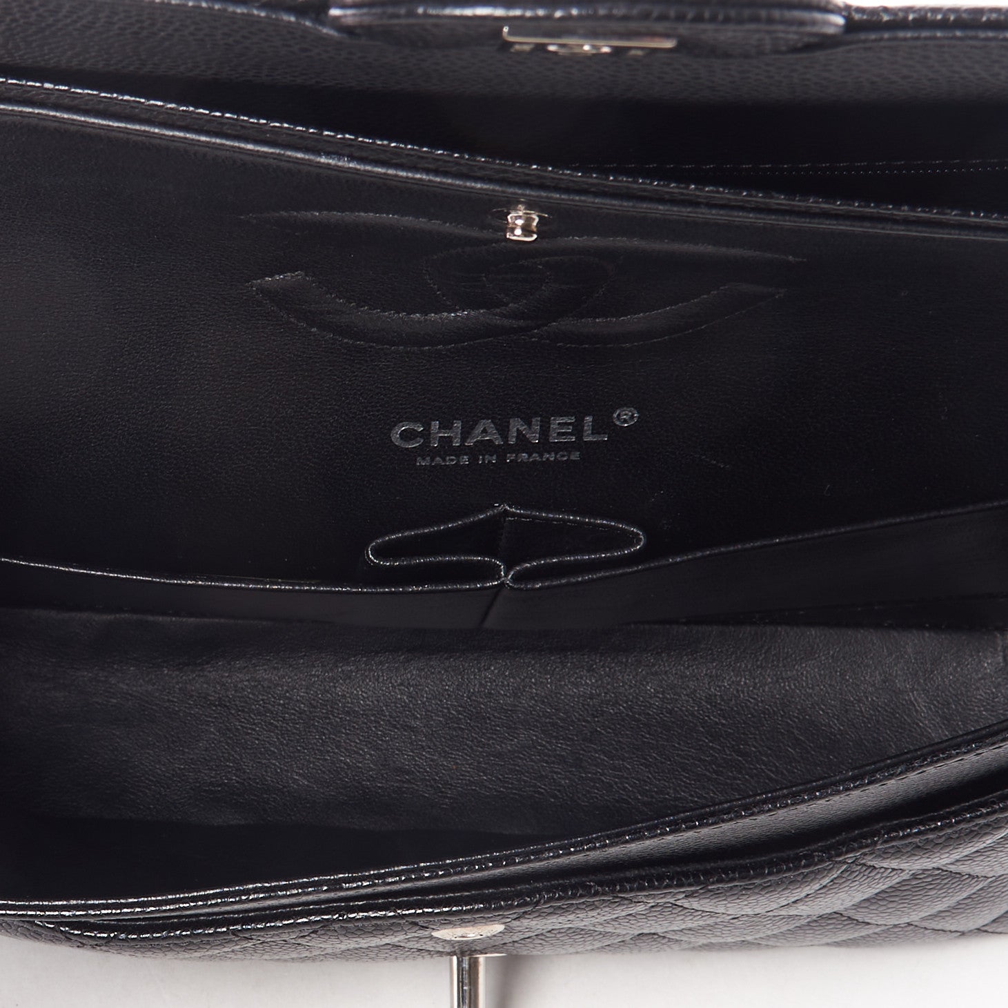 Chanel Caviar Quilted Medium Double Flap Black 6 of 9
