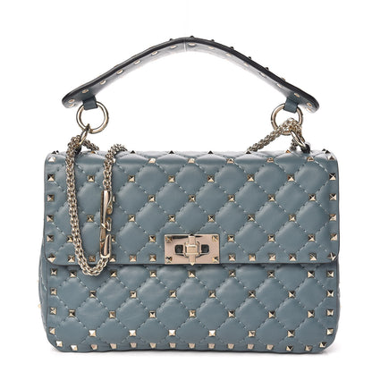 Valentino Garavani Nappa Medium Rockstud Spike Shoulder Bag Giada 1 of 9