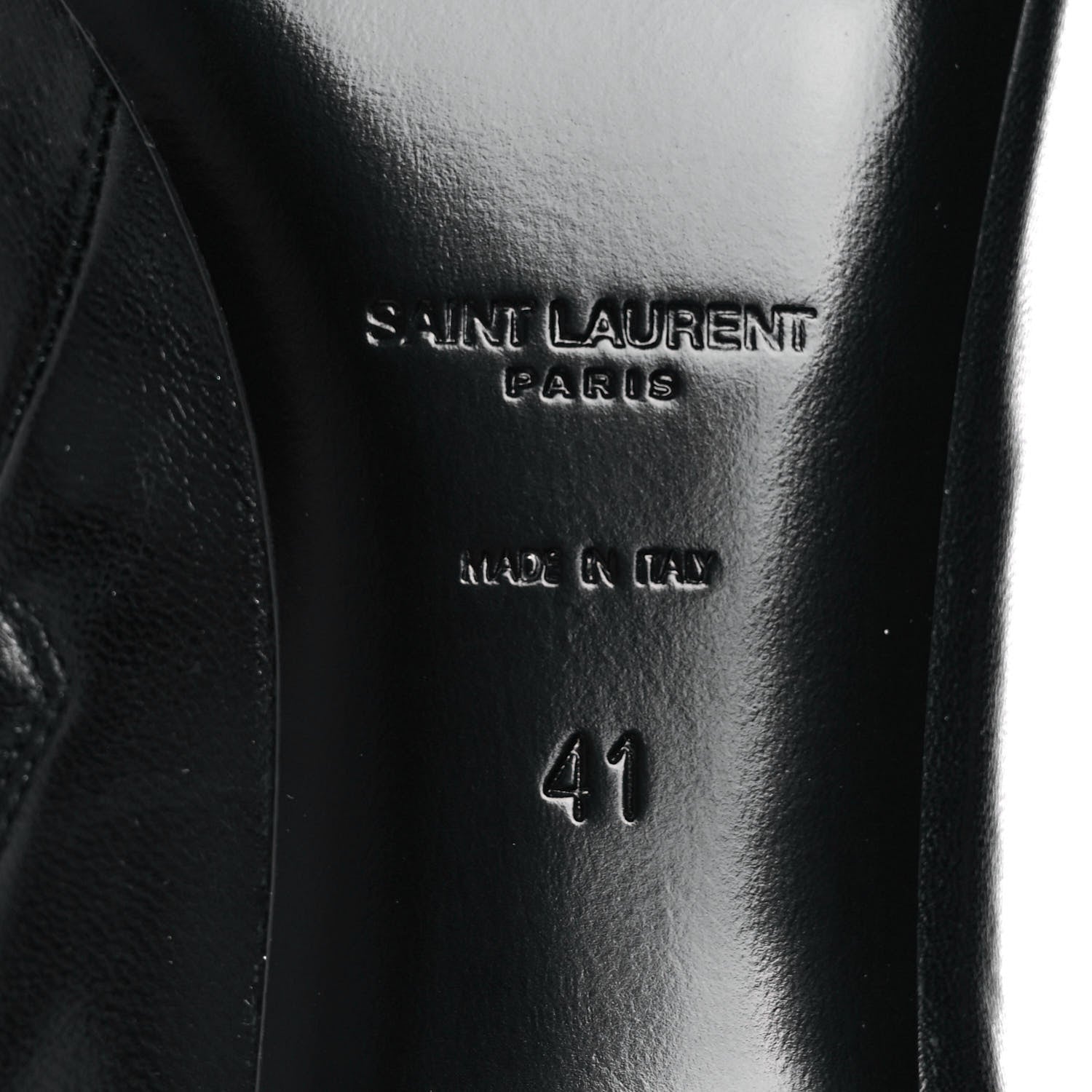 Saint Laurent Santiago Russo Kate 85 Zip Bootie 41 Black 6 of 8